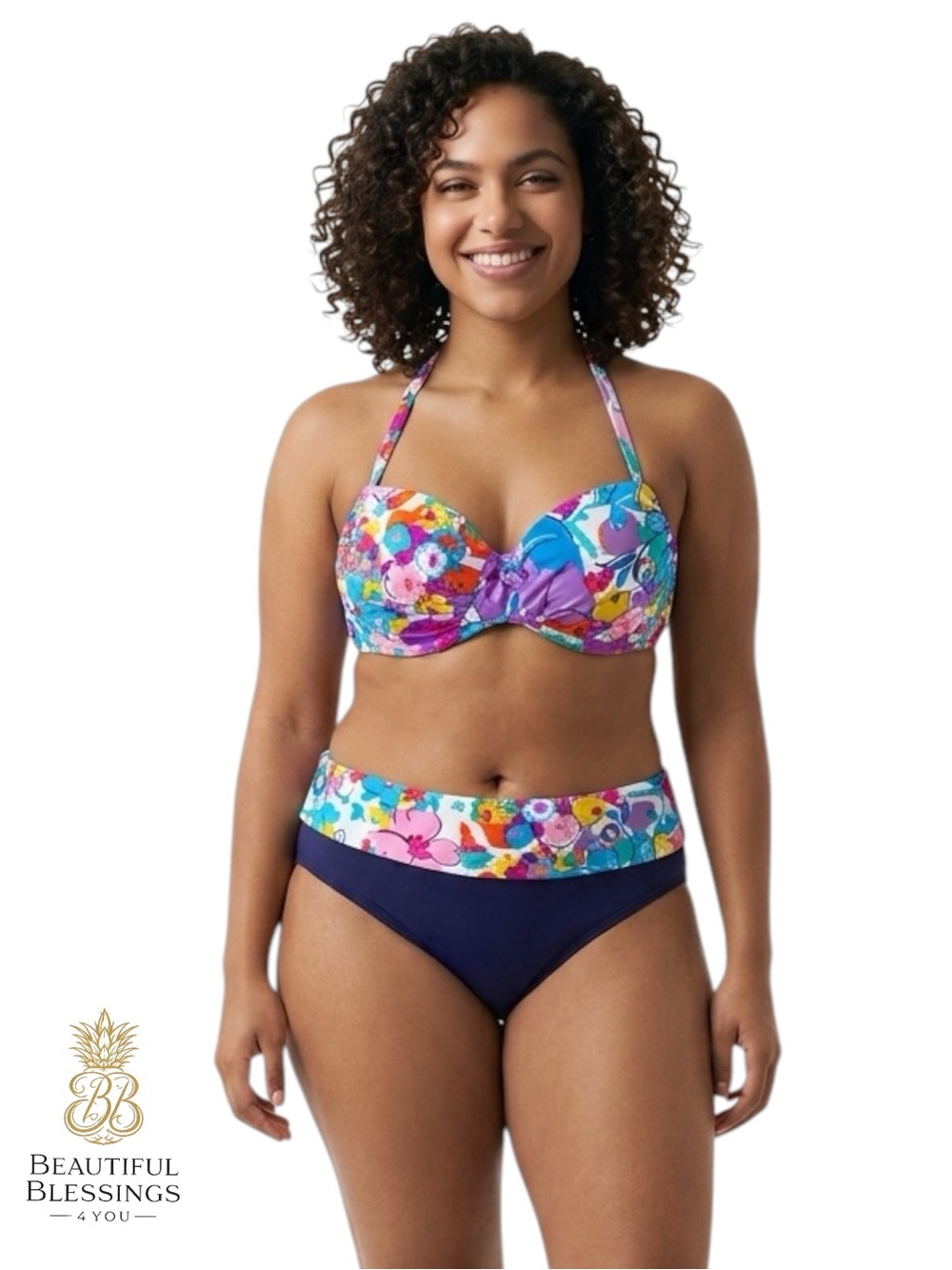 NWT Anne Cole Signature Floral Bikini Set
